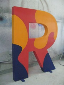 letras corpóreas gran formato